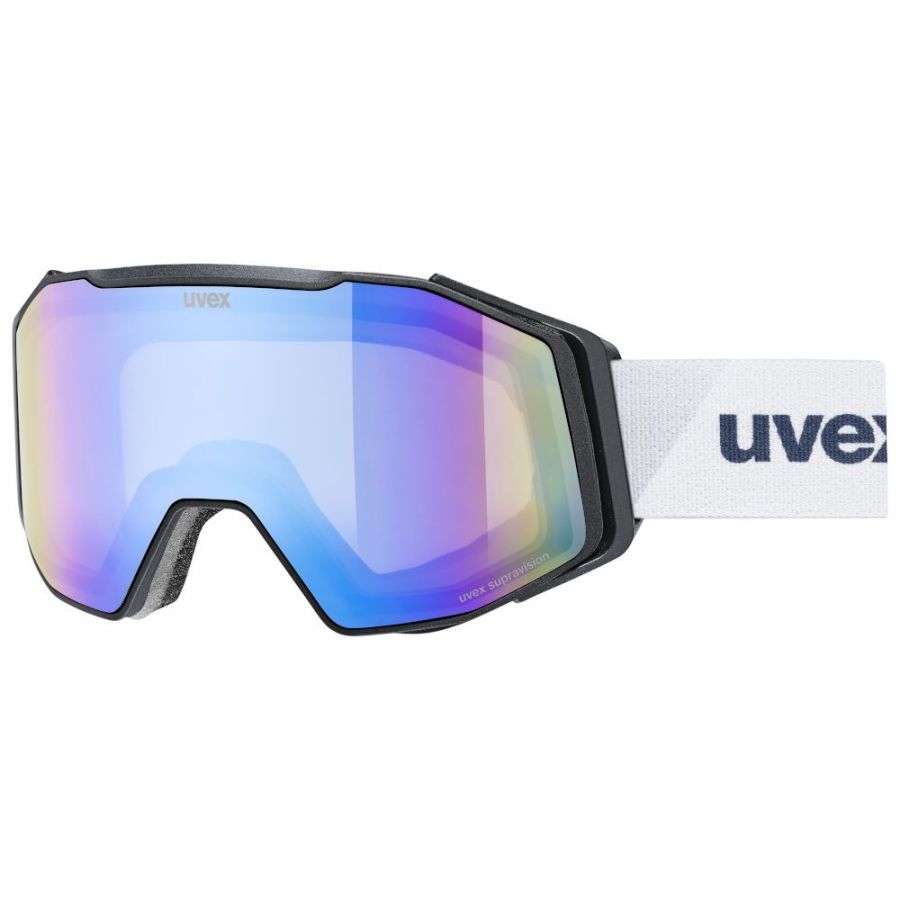 Uvex Gravity FM, óculos de esqui, unissex, branco/preto