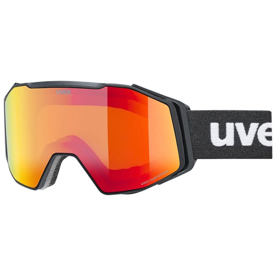 Uvex Gravity FM, óculos de esqui, unissex, preto