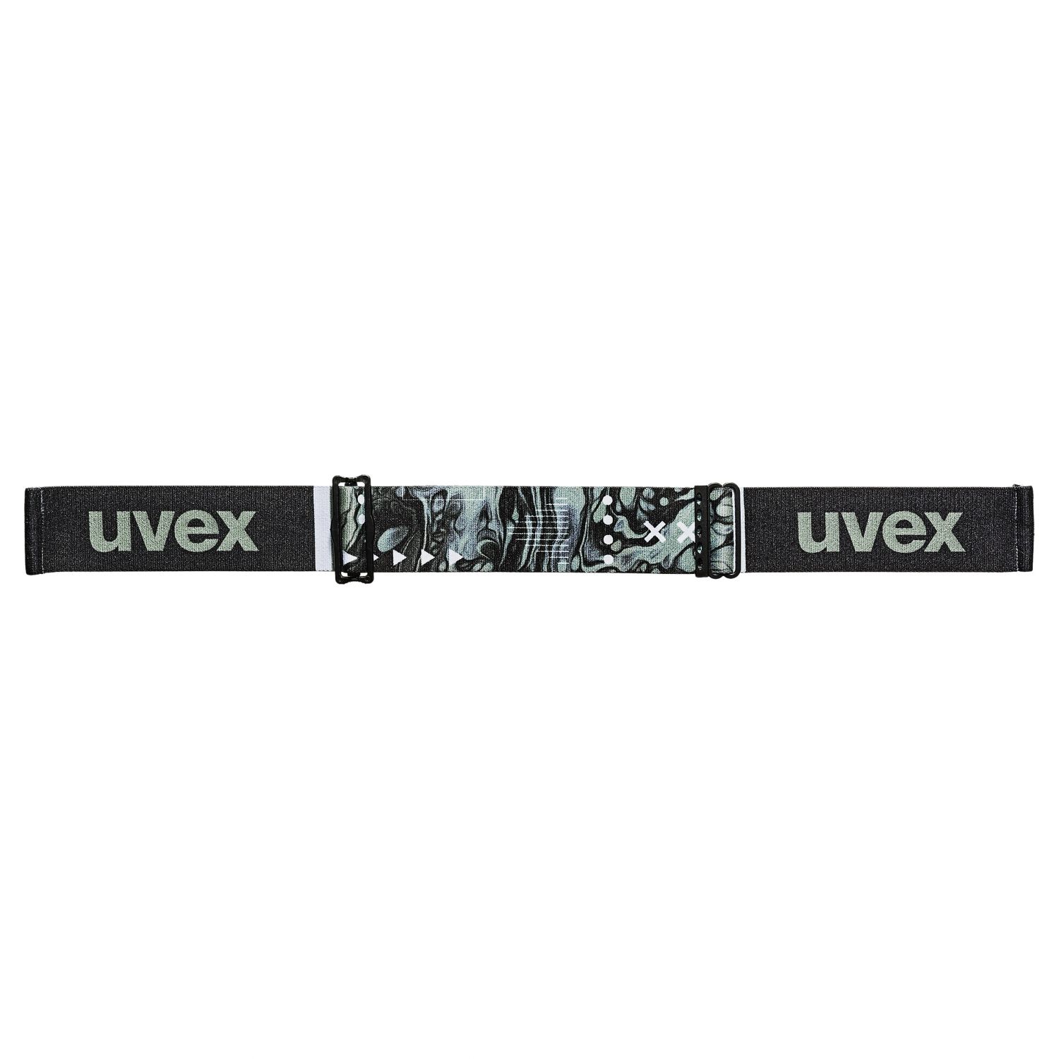 Uvex Gravity FM, ski bril, zwart/lichtgroen