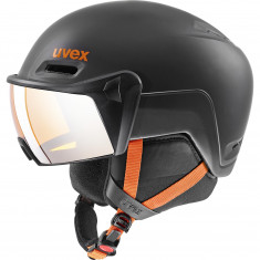 Uvex HLMT 600, Visier Skihelm, Dark Slate Orange