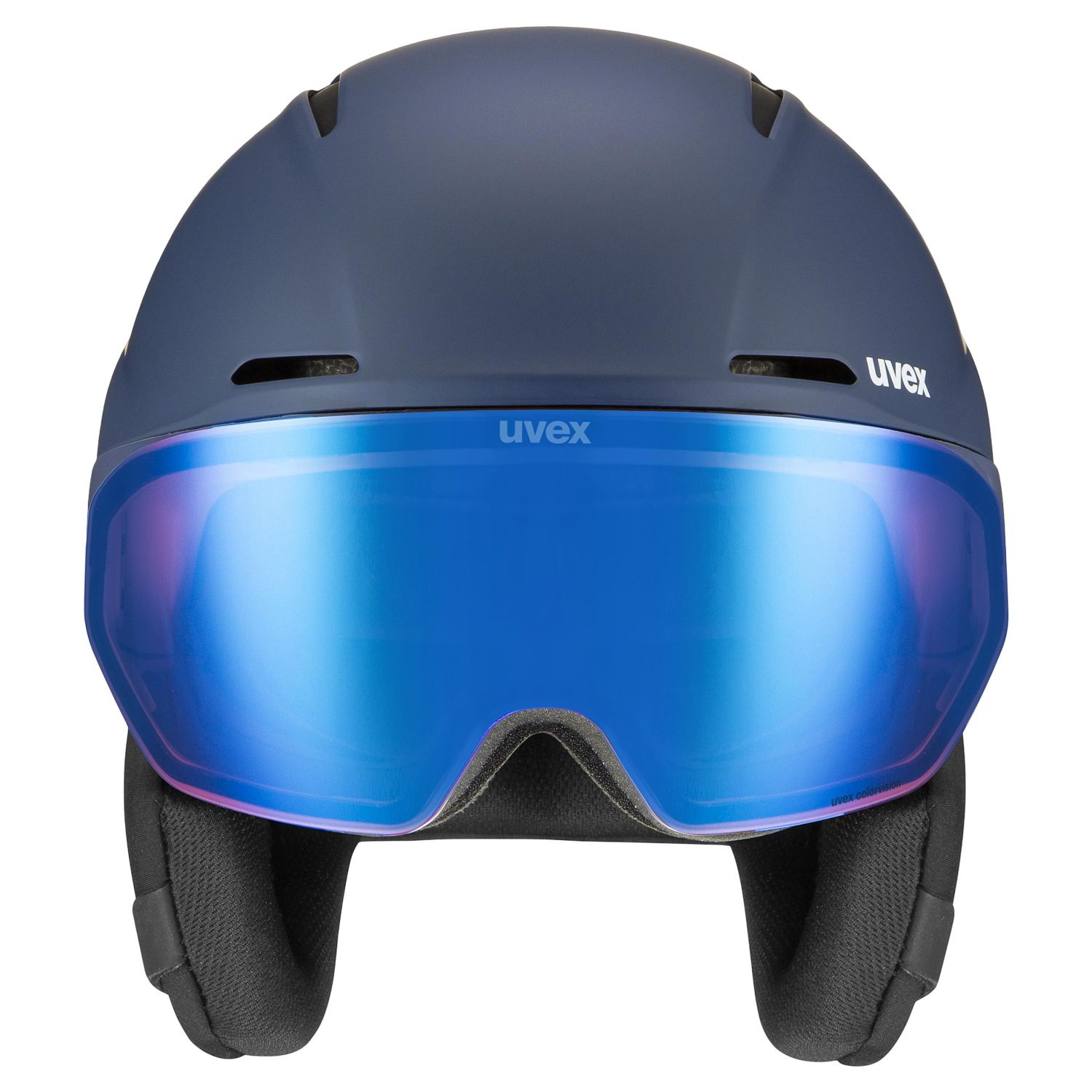 Uvex Horizon CV MIPS Visor, Skihelm mit Visier, blau