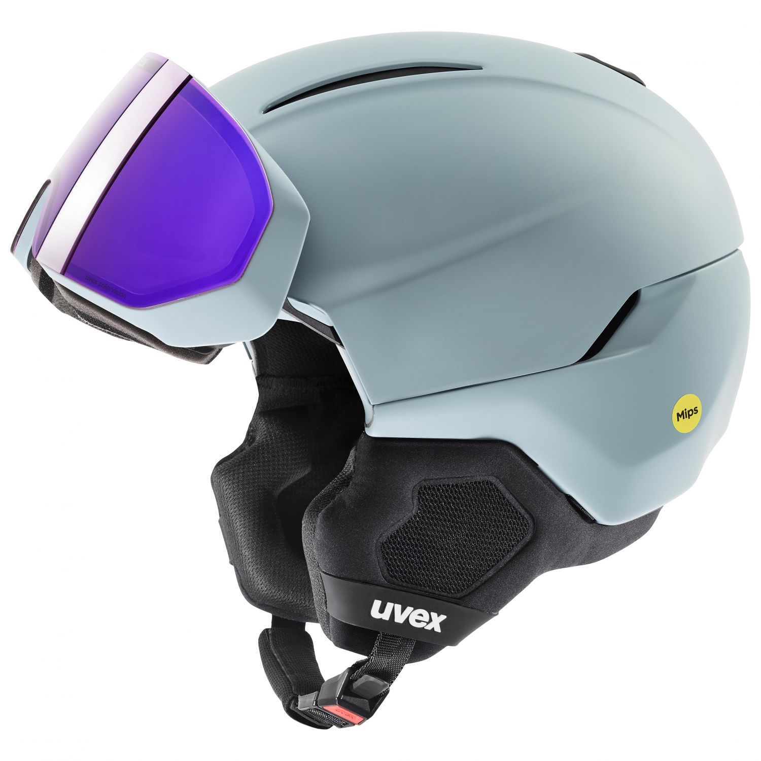 Uvex Horizon CV MIPS Visor, Skihelm mit Visier, blau
