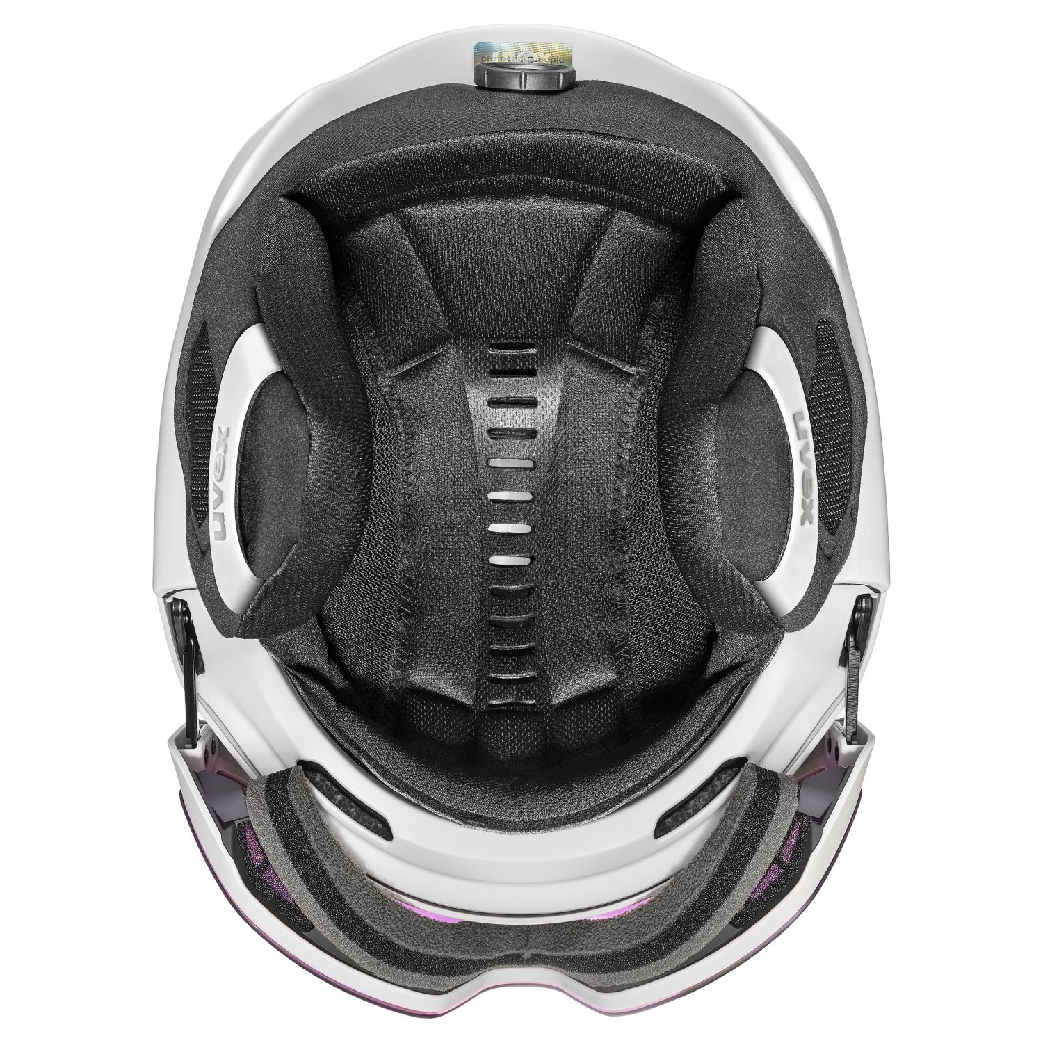 Uvex Horizon CV MIPS vizier, skihelm met vizier, wit