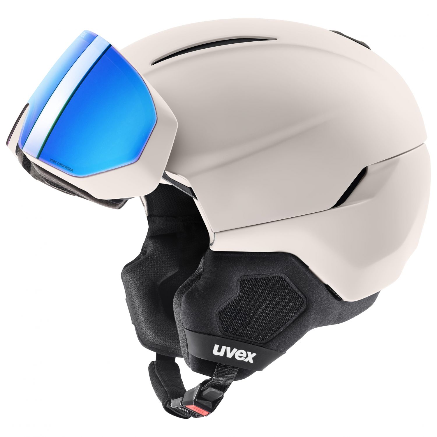 Uvex Horizon CV Visor, capacete de esqui com viseira, cinza