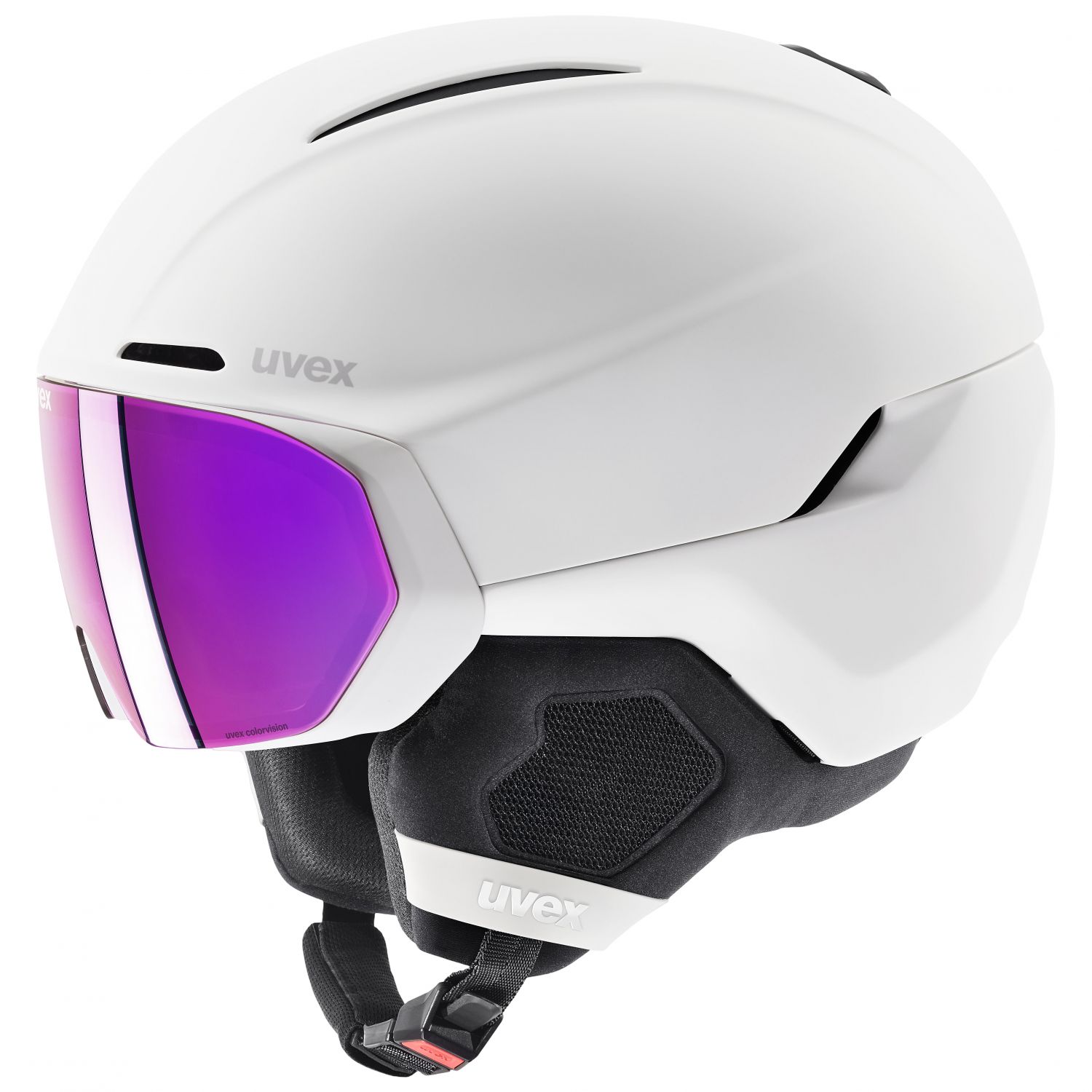 Uvex Horizon CV Visor, lyžařská helma s štítem, bílá