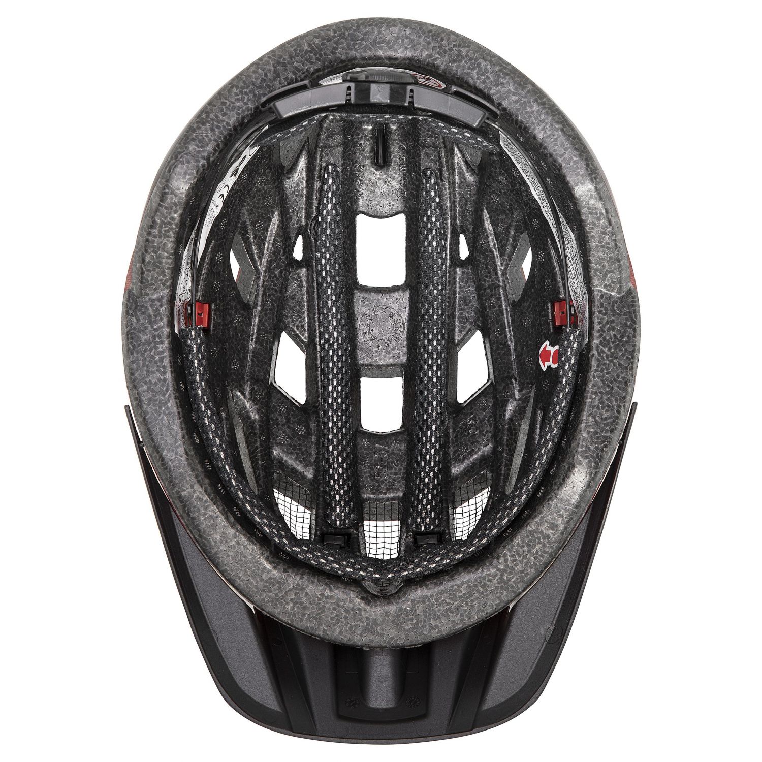 Uvex i-vo cc, Fahrradhelm, schwarz/rot