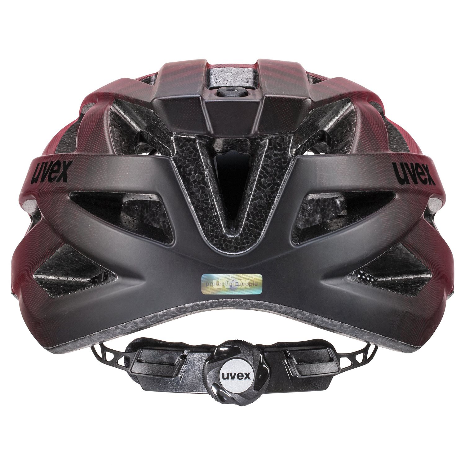 Uvex i-vo cc, Fahrradhelm, schwarz/rot