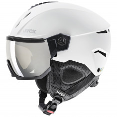 Uvex Instinct Visor, capacete de esqui com viseira, branco