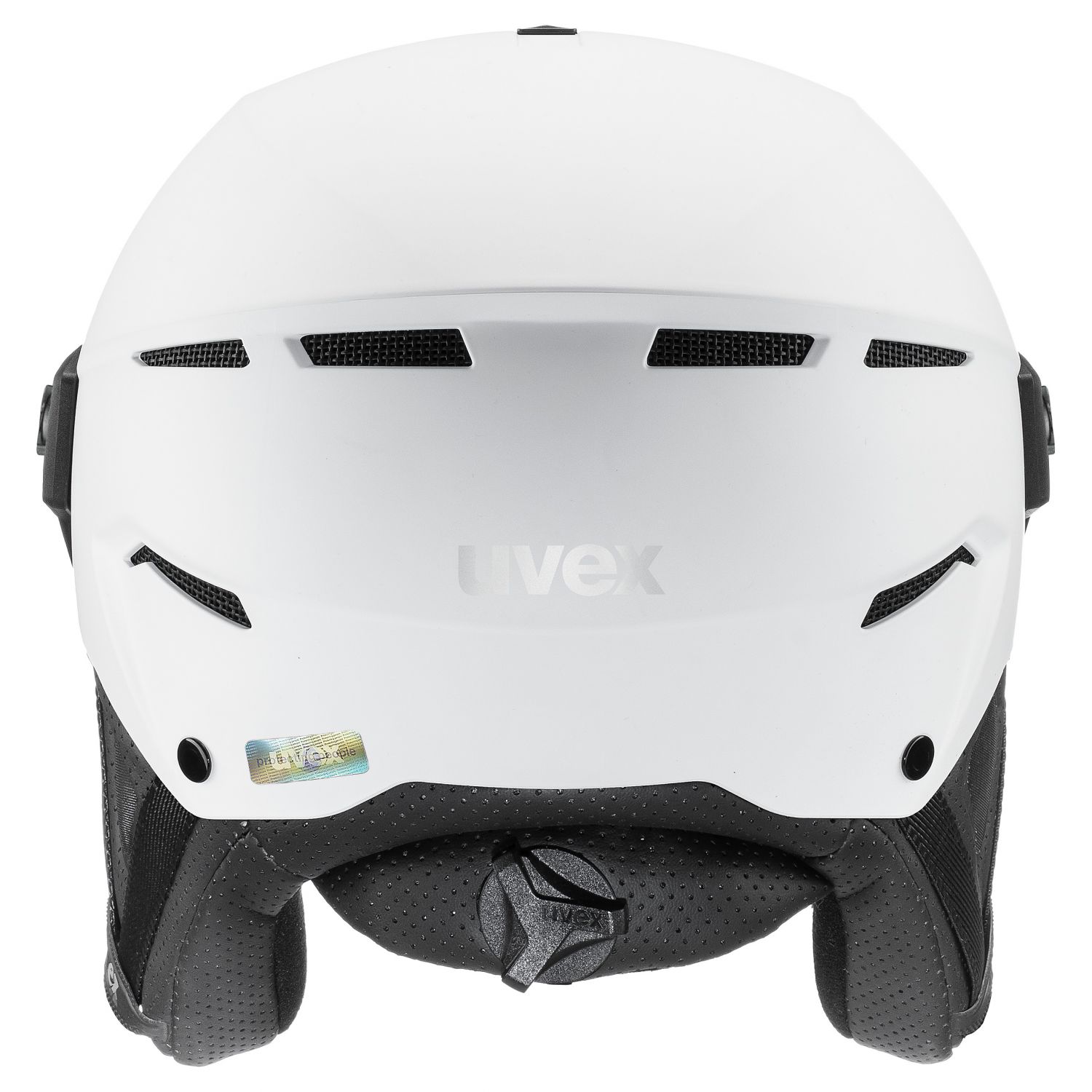 Uvex Instinct Visor, casco da sci con visiera, bianco