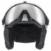 Uvex Instinct Visor, casco da sci con visiera, bianco