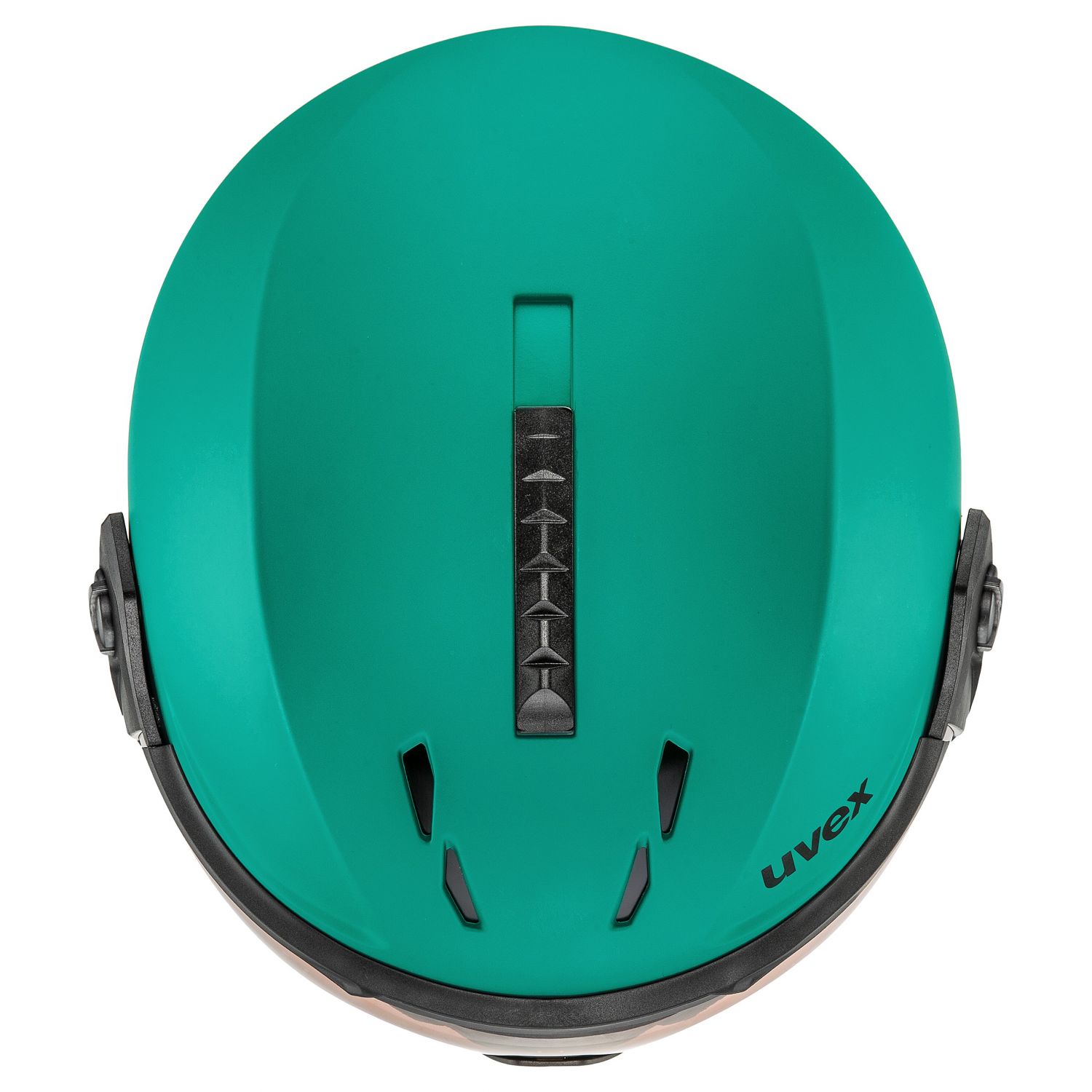 Uvex Instinct Visor, casco da sci con visiera, turchese