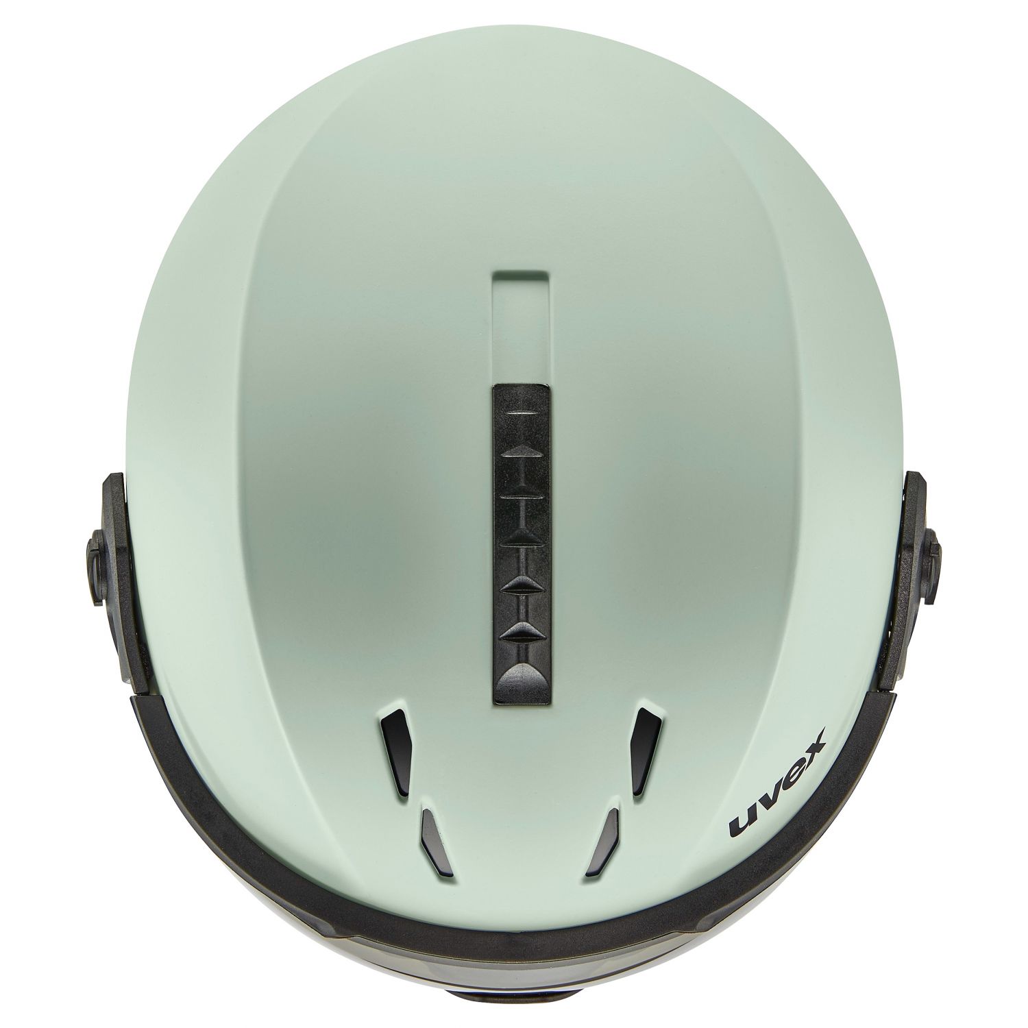 Uvex Instinct Visor, casco da sci con visiera, verde chiaro