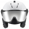 Uvex Instinct Visor, kask narciarski z wizjerem, biały