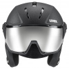 Uvex Instinct Visor, kask narciarski z wizjerem, czarny