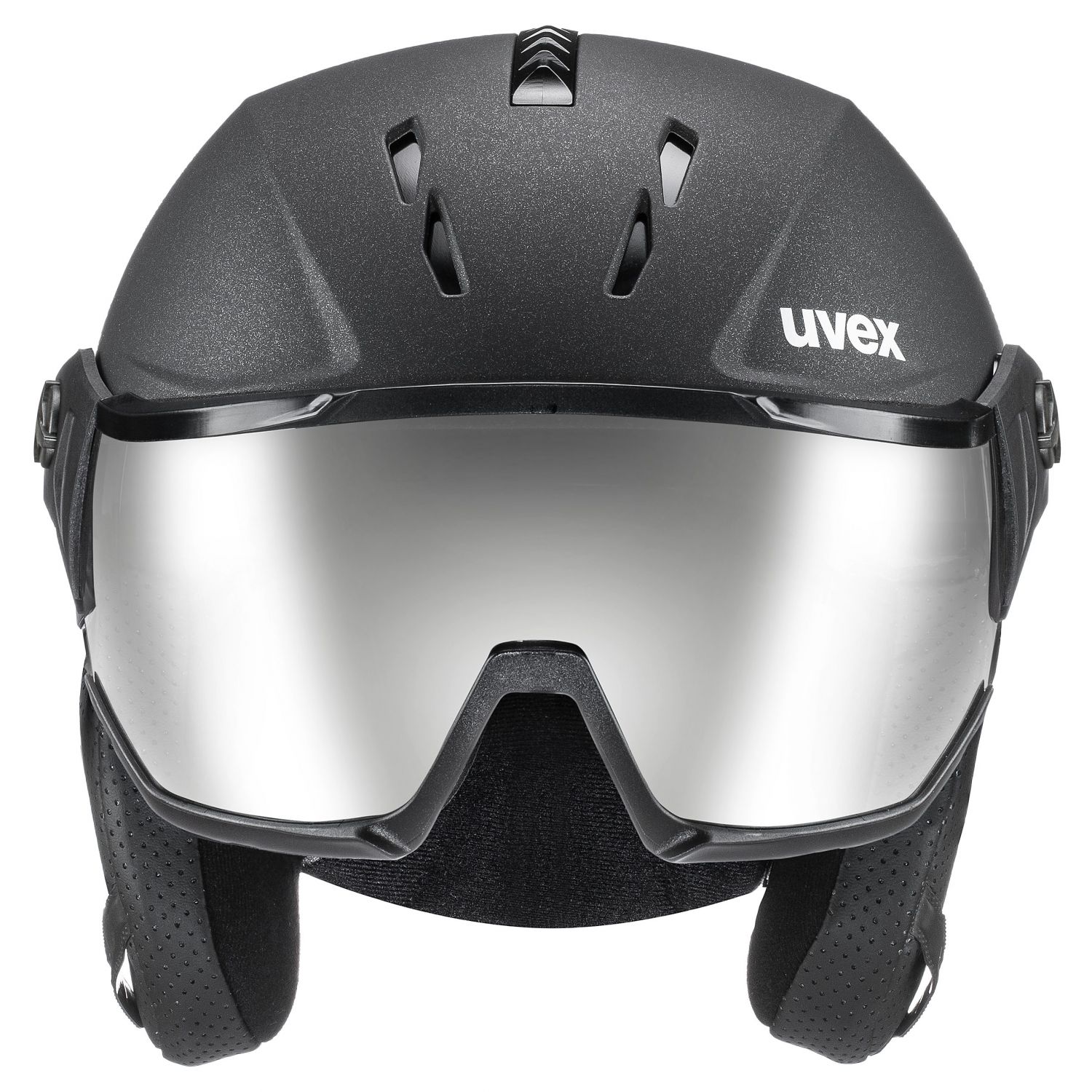Uvex Instinct Visor, lyžiarska prilba s hľadím, čierna