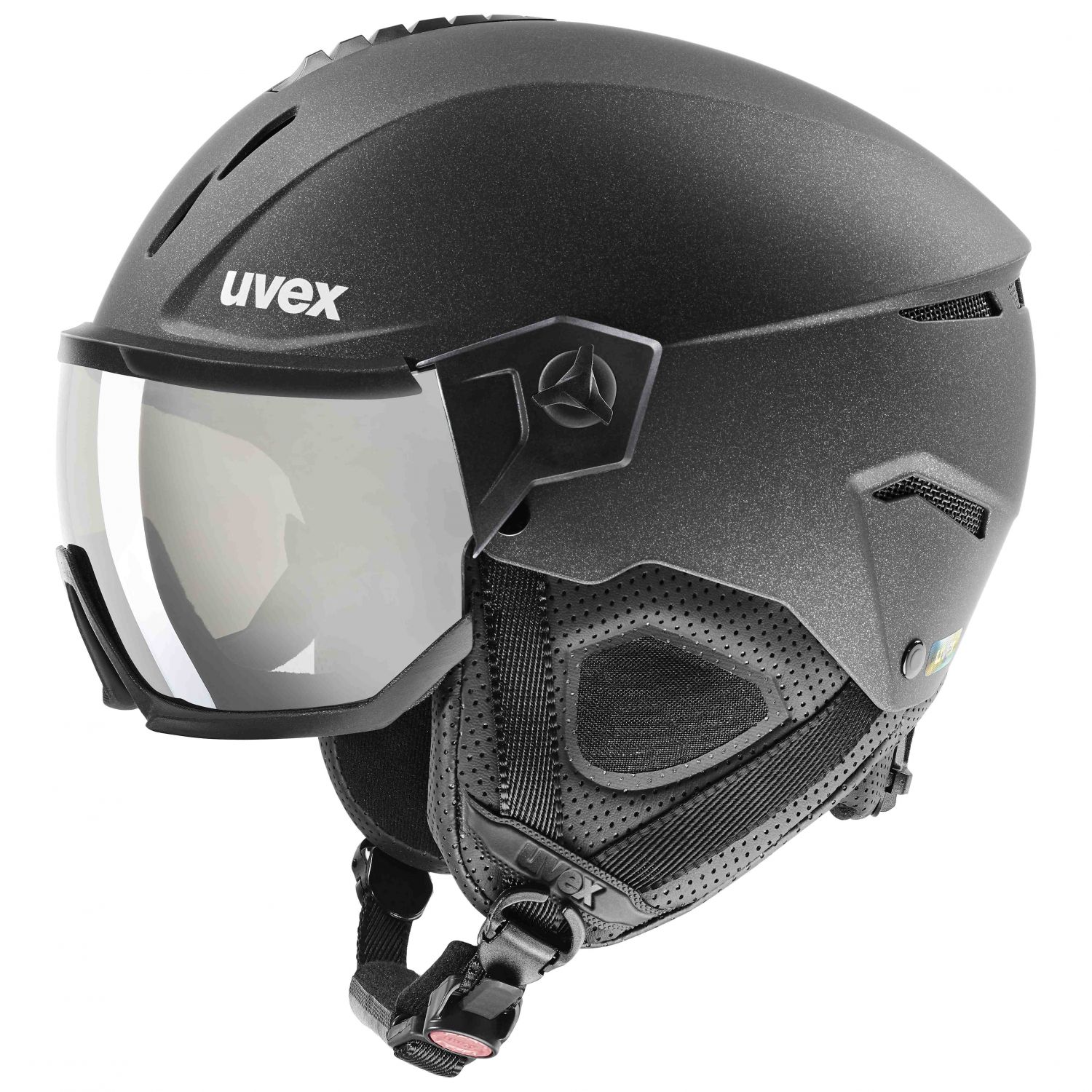 Uvex Instinct Visor, lyžiarska prilba s hľadím, čierna