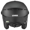 Uvex Instinct Visor Pro V, kask narciarski z wizjerem, czarny