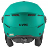 Uvex Instinct Visor, ski helm met vizier, turkoois