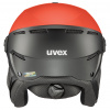 Uvex Instinct Visor, Skihelm mit Visier, rot/schwarz