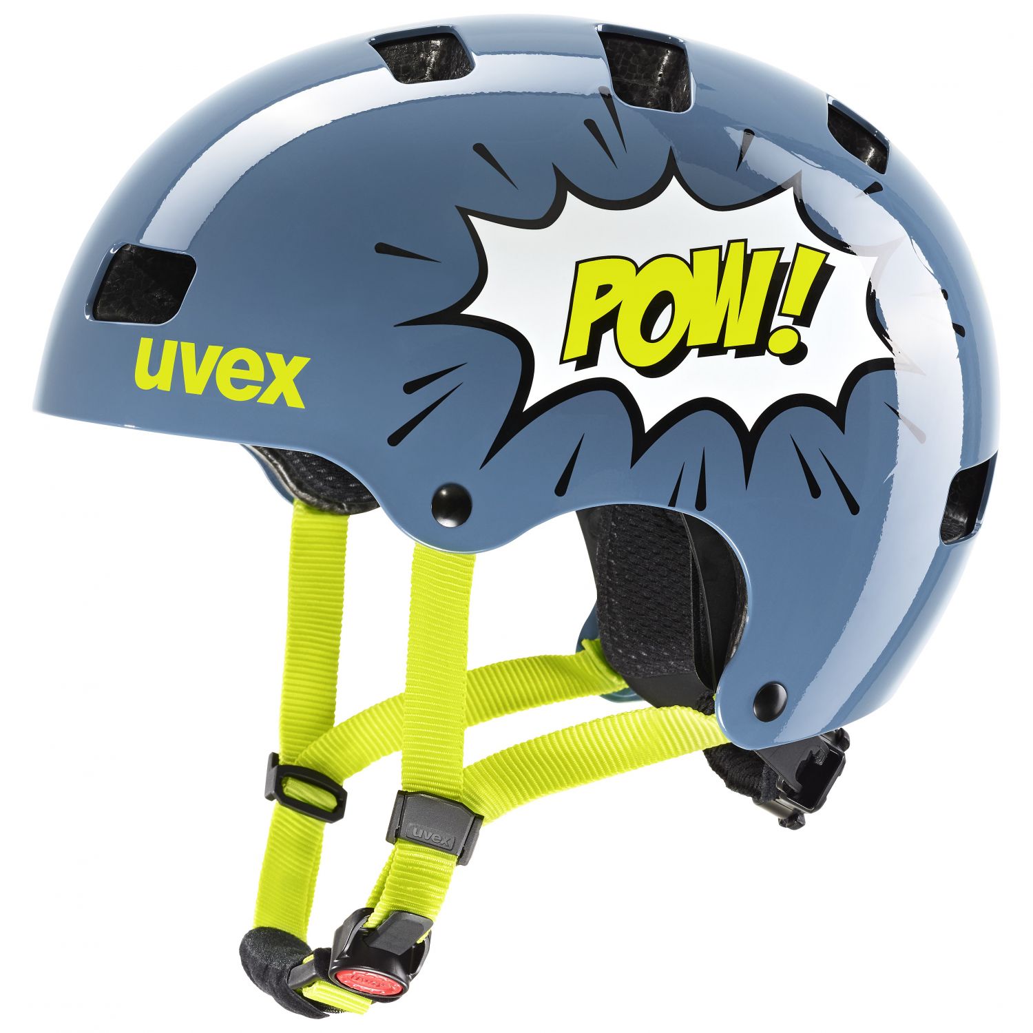 Uvex kid 3, Fahrradhelm, Junior, blau/gelb
