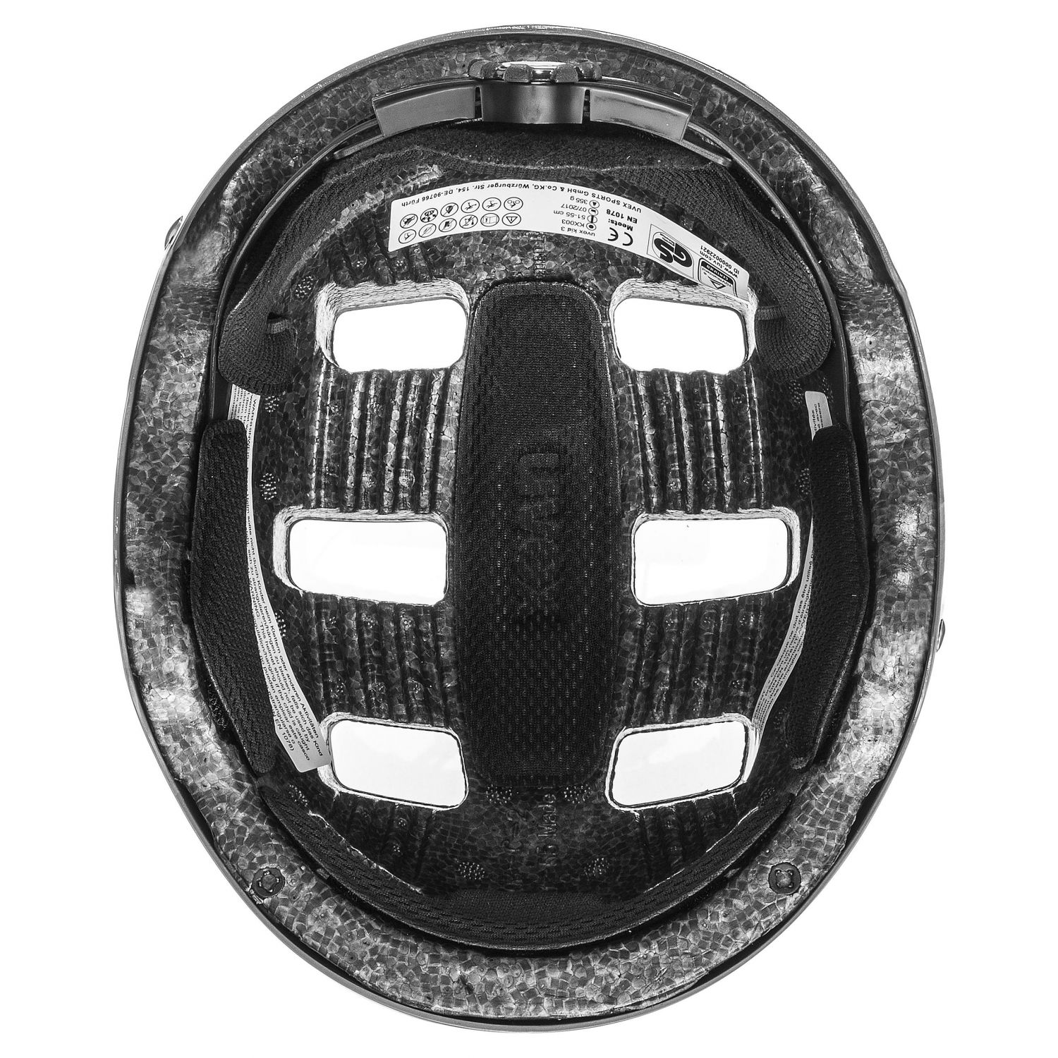 Uvex kid 3, Fahrradhelm, Junior, grau/gelb