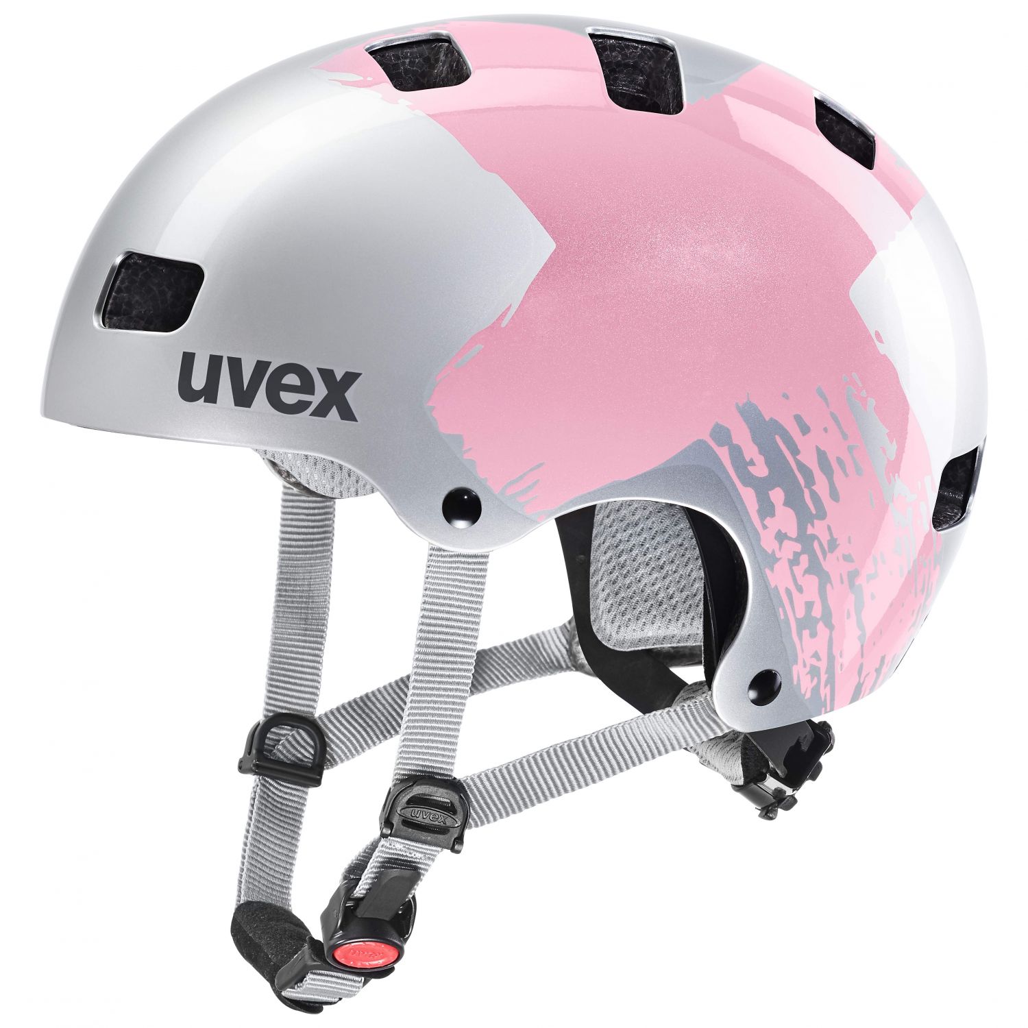Uvex kid 3, Fahrradhelm, Junior, silber/pink