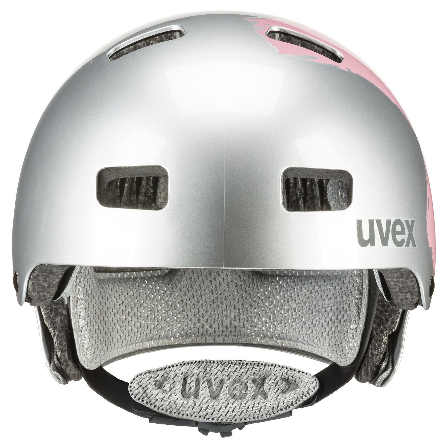 Uvex kid 3, Fahrradhelm, Junior, silber/pink