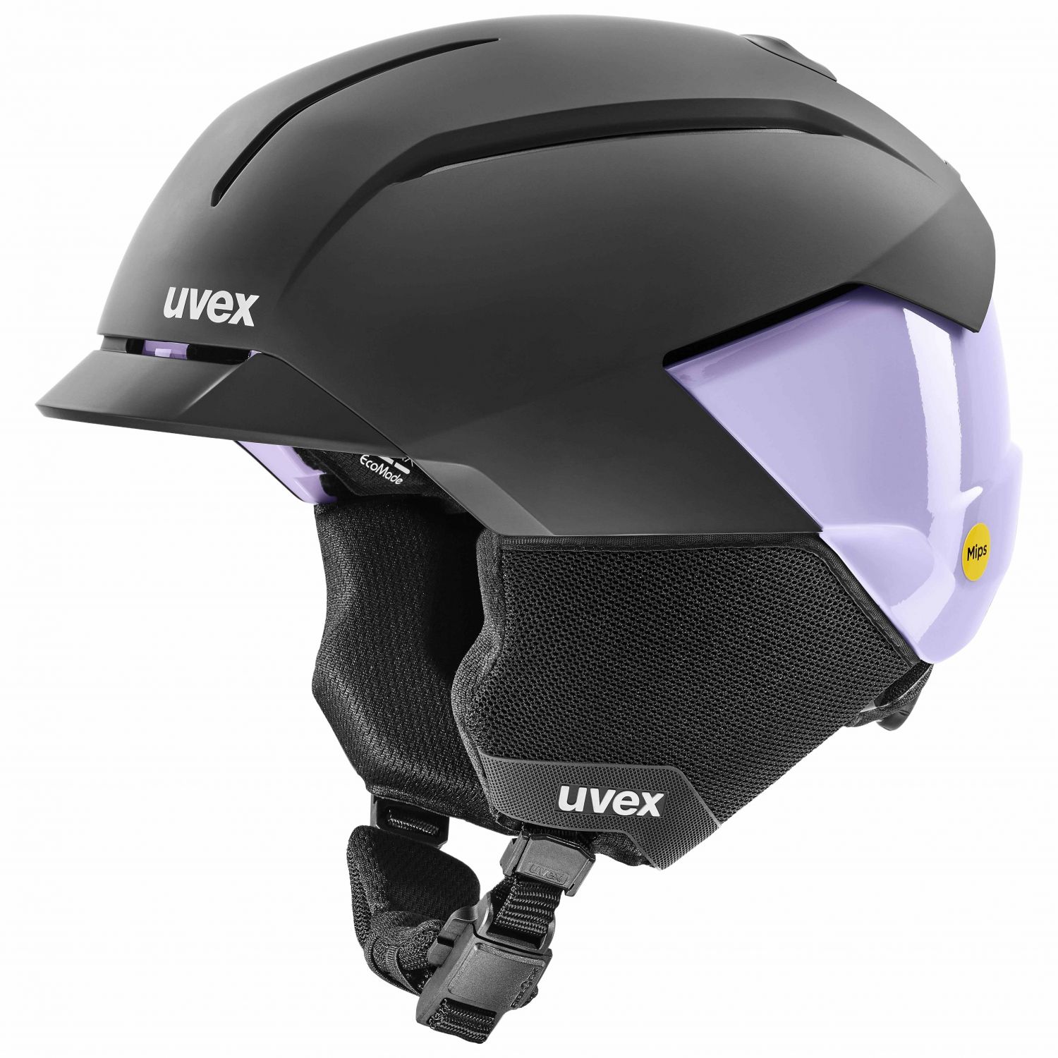 Uvex Levitate MIPS, kask narciarski, czarny/fioletowy