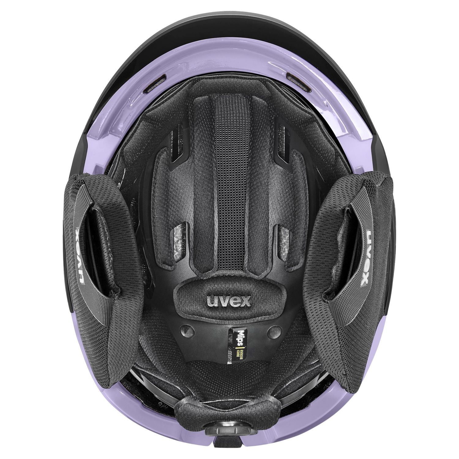 Uvex Levitate MIPS, ski helmet, black/cool lavender matt