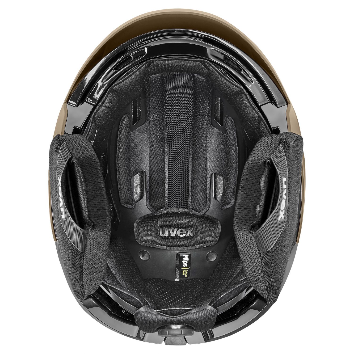 Uvex Levitate MIPS, ski helmet, brown/black matt