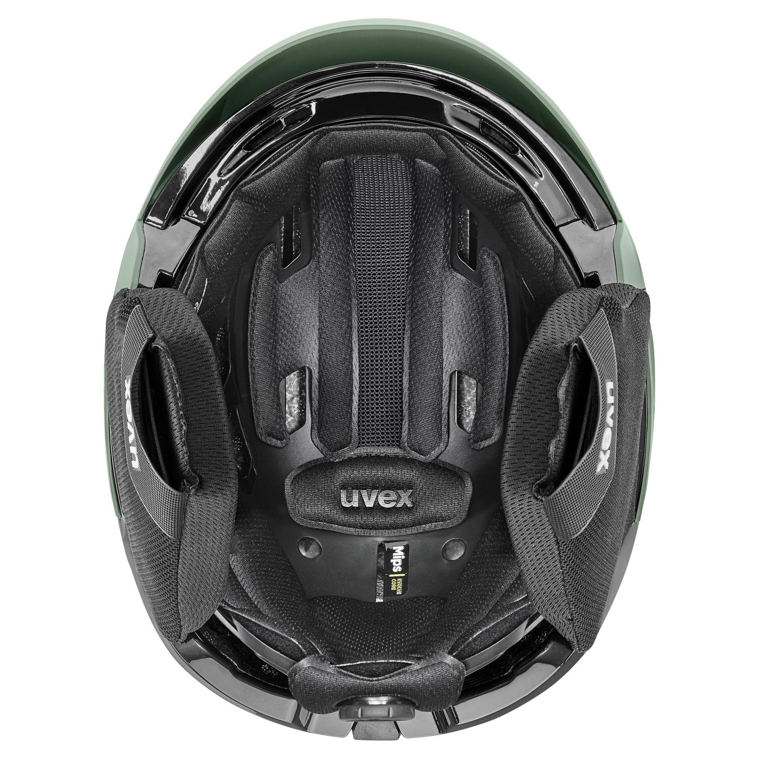 Uvex Levitate MIPS, ski helmet, oxid green/black matt