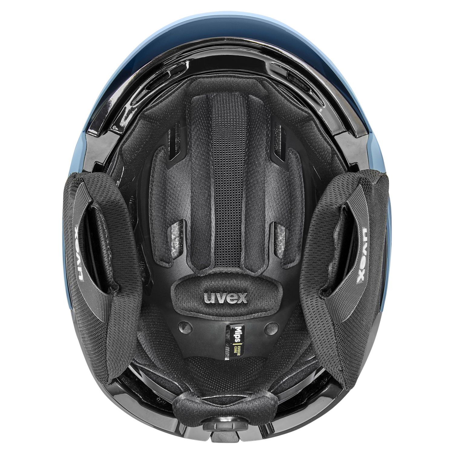 Uvex Levitate MIPS, ski helmet, stone blue/black matt