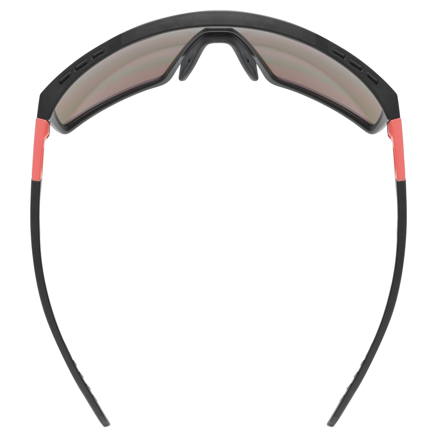 Uvex mtn perform, lunettes de soleil, noir/rouge