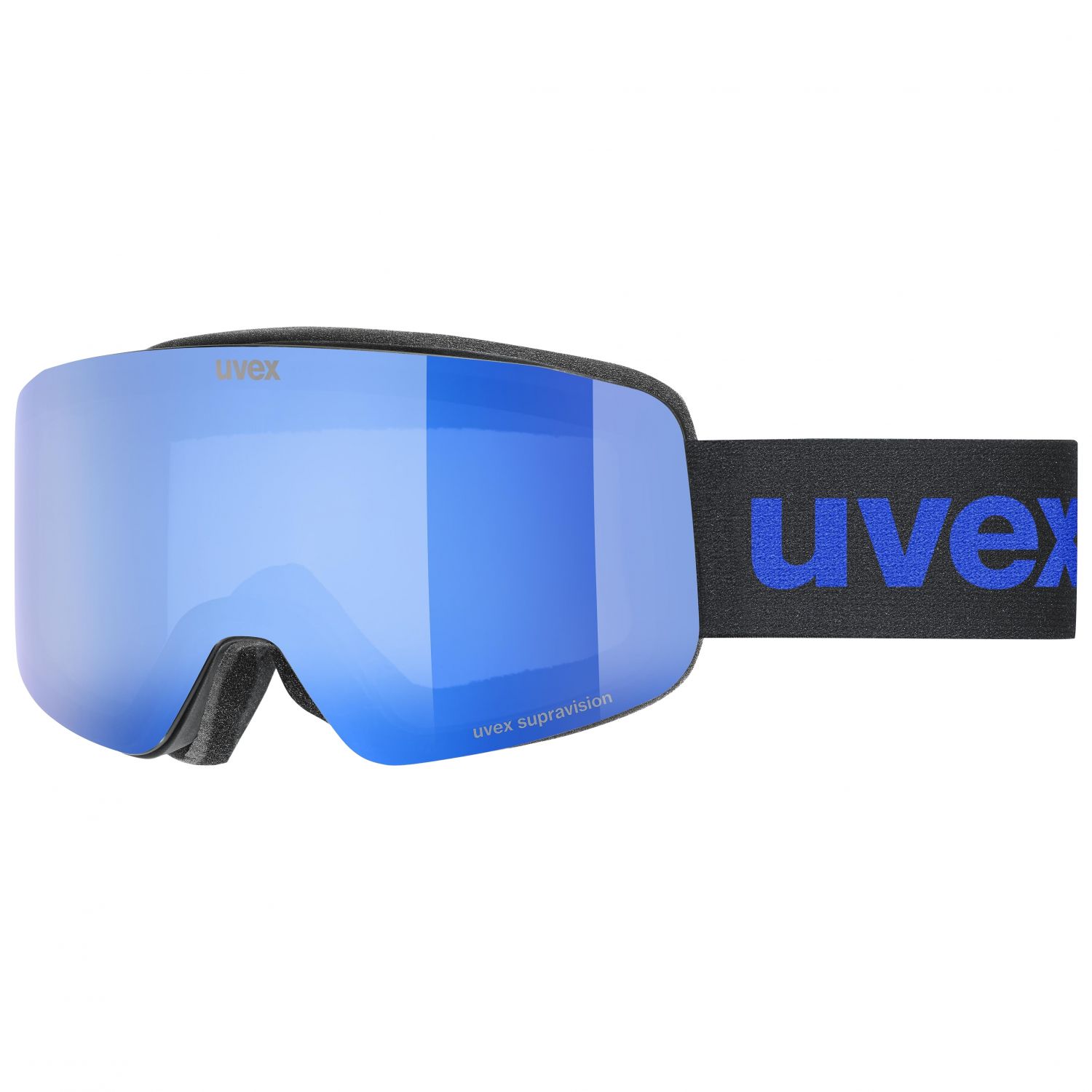Uvex pwdr FM, lyžiarske okuliare, junior, čierna/modrá