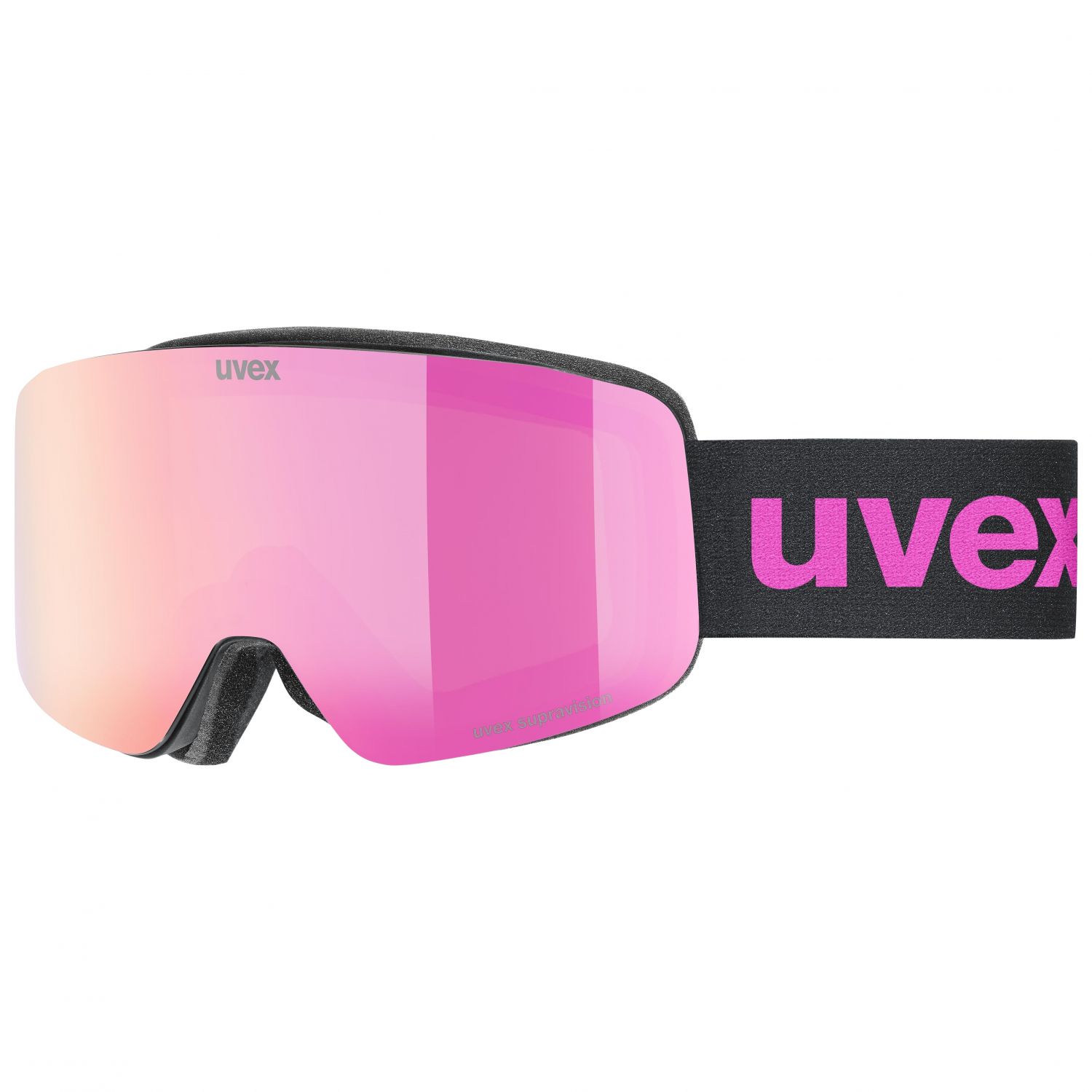 Uvex pwdr FM, lyžiarske okuliare, junior, čierna/ružová