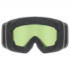 Uvex pwdr FM, masque de ski, junior, noir/rouge