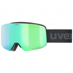 Uvex pwdr FM, masque de ski, junior, noir/vert