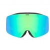 Uvex pwdr FM, masque de ski, junior, noir/vert