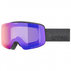 Uvex pwdr FM, skibriller, junior, sort