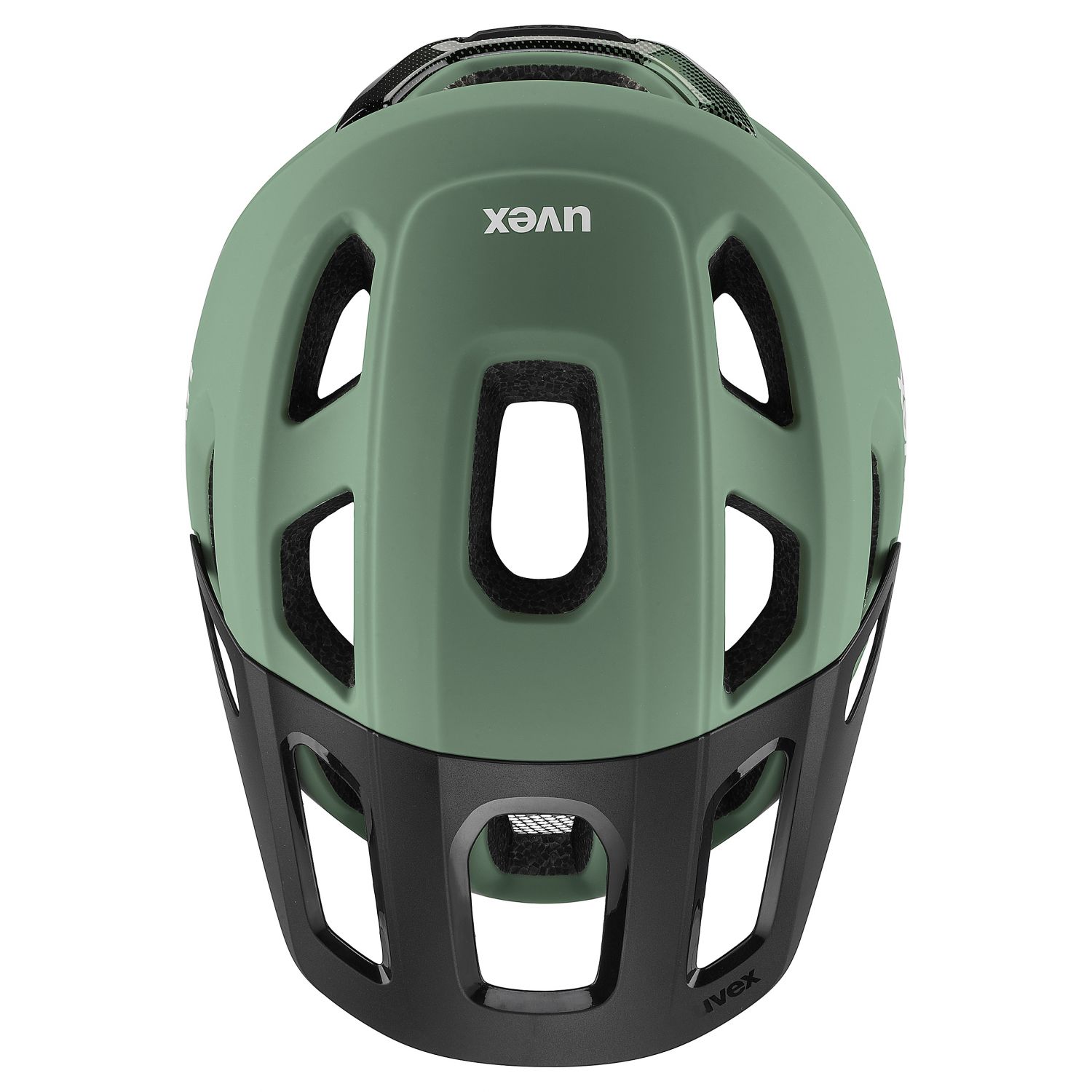 Uvex react MIPS, Sykkelhjelm, Moss Green-Black Matt