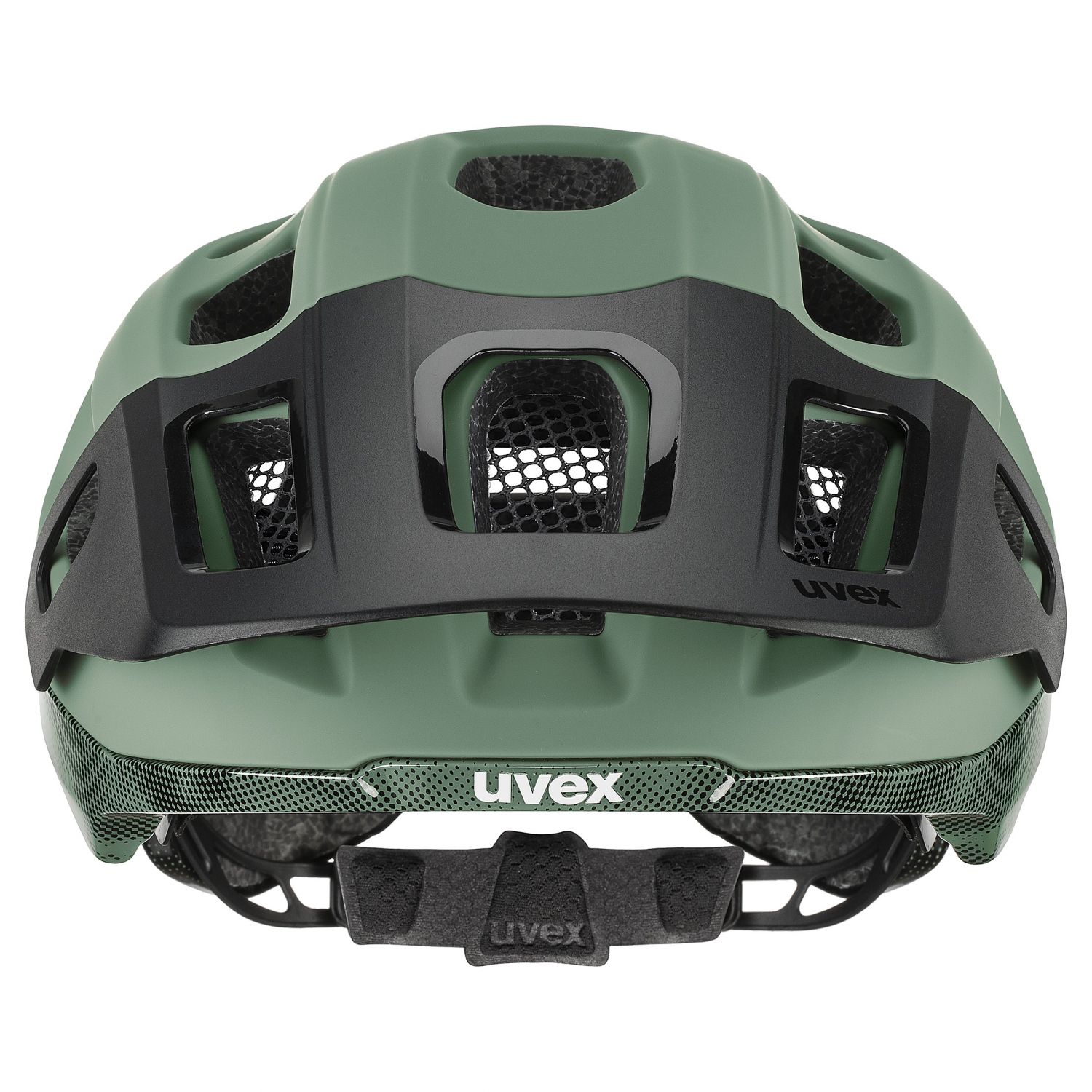 Uvex react MIPS, Sykkelhjelm, Moss Green-Black Matt