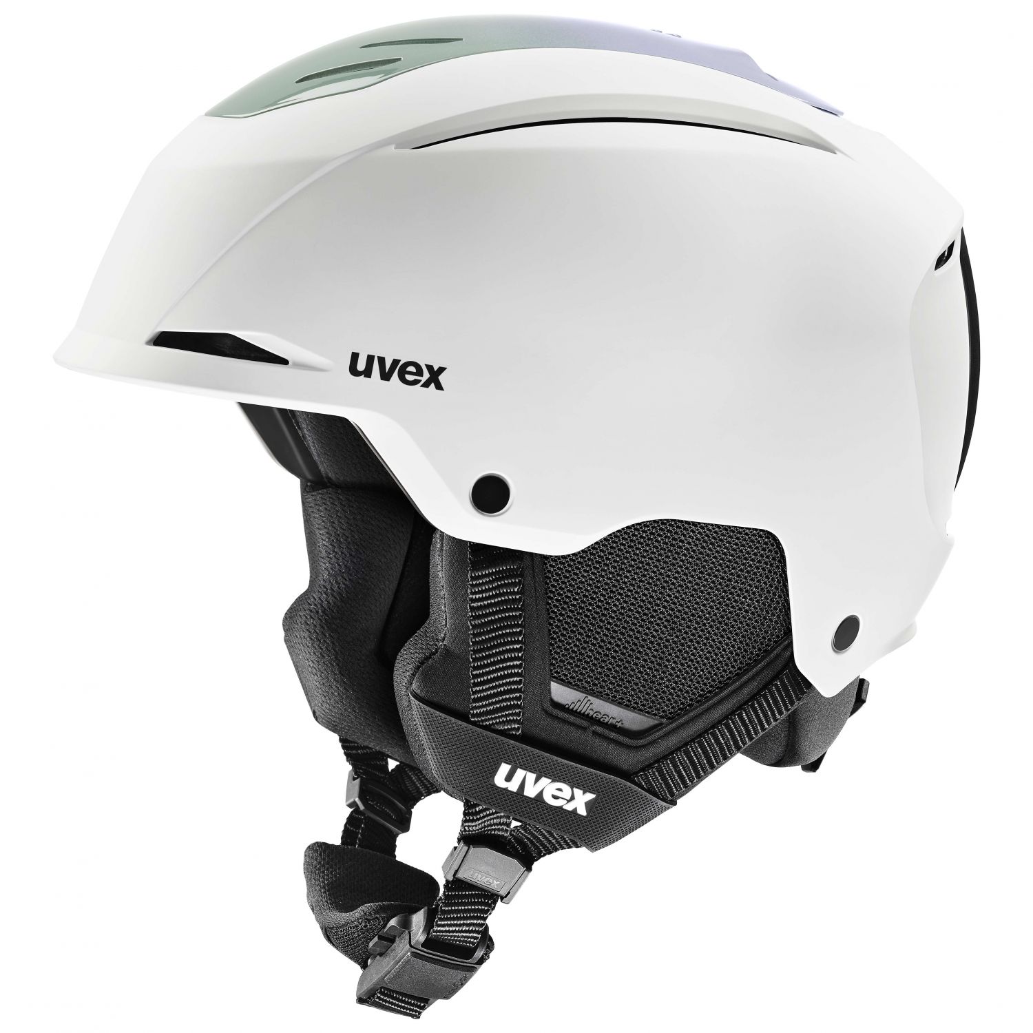 Uvex Resolution, casco da sci, bianco/viola