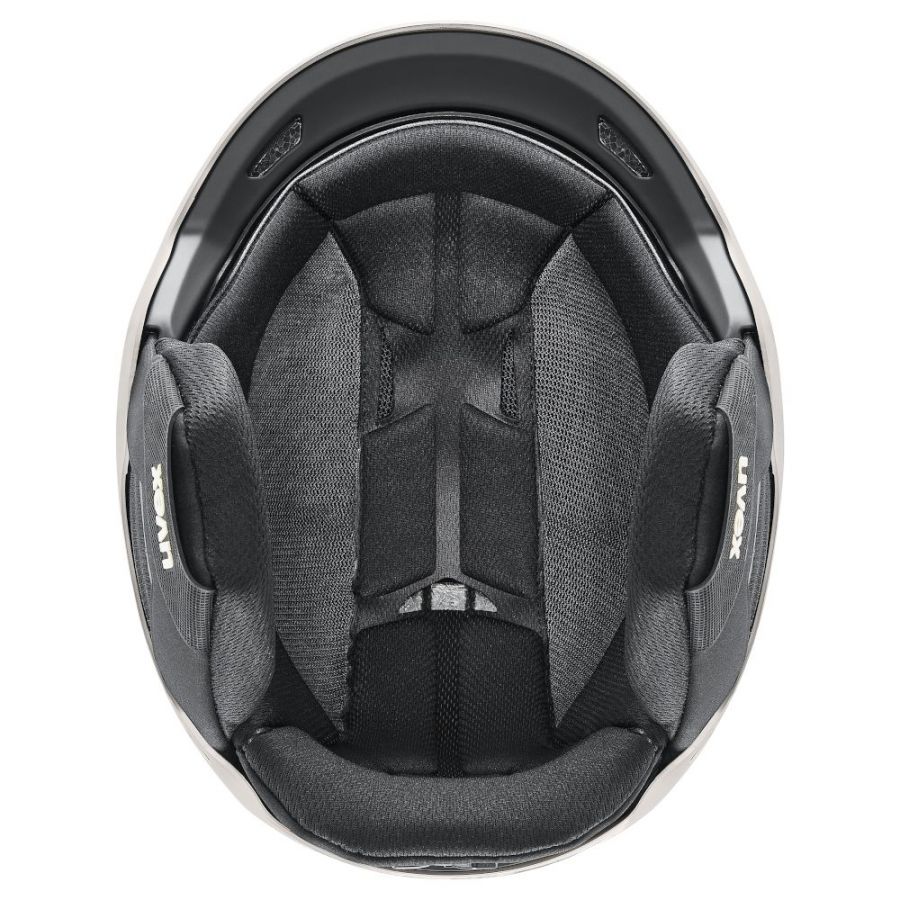 Uvex Resolution, casque de ski, gris clair/noir