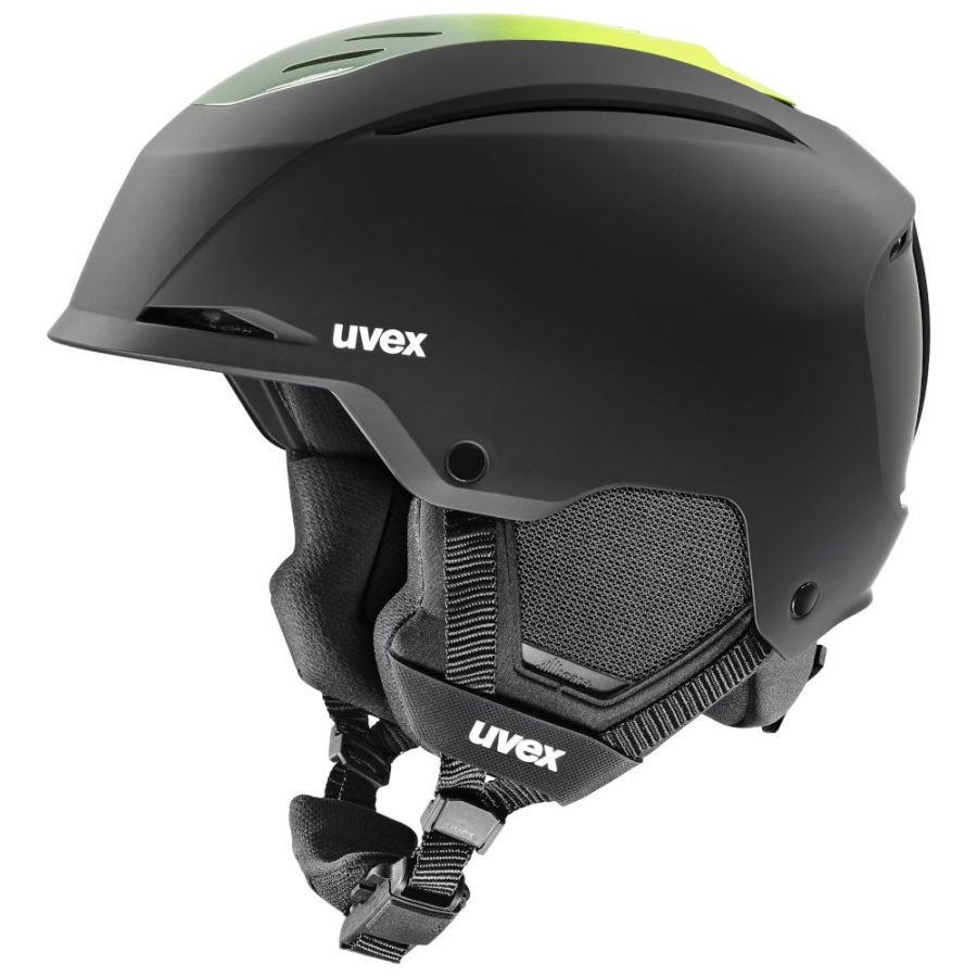 Uvex Resolution, casque de ski, noir/vert
