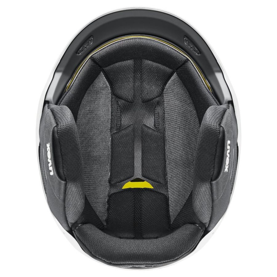 Uvex Resolution MIPS, casco da sci, bianco/nero