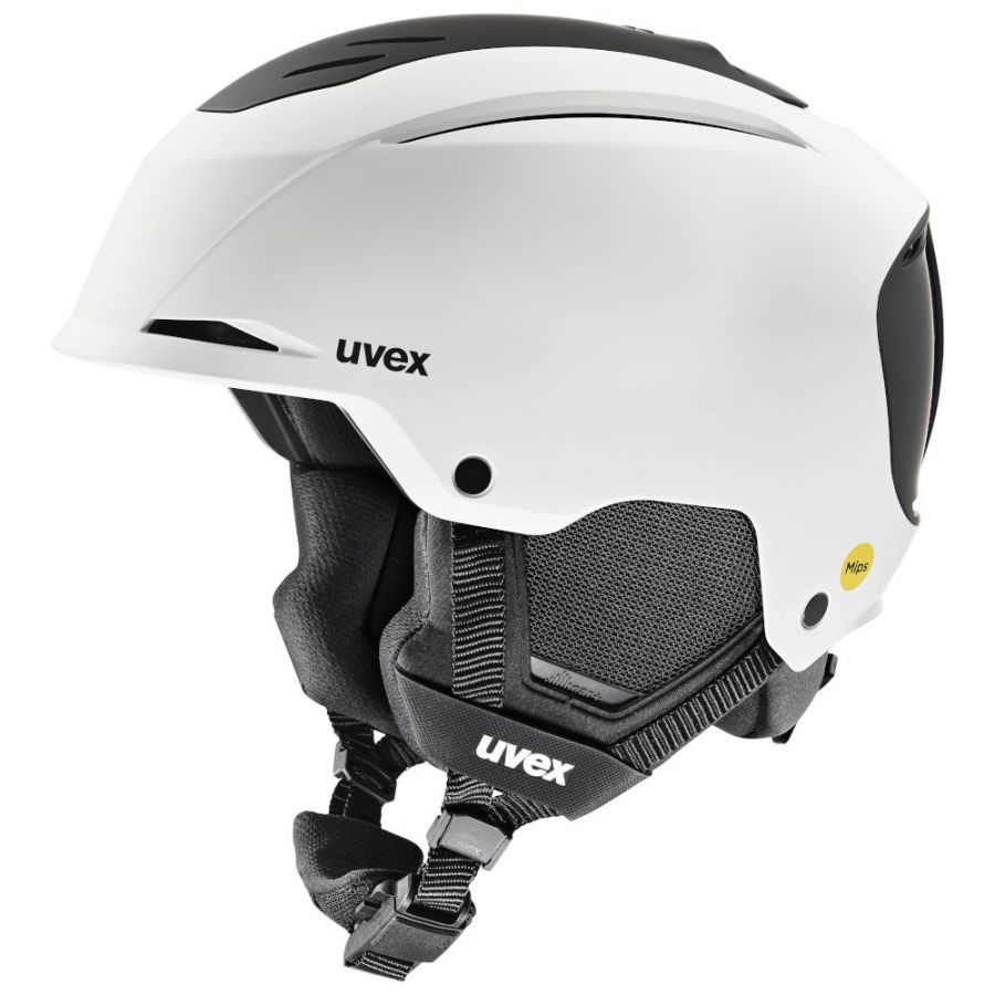 Uvex Resolution MIPS, Skihelm, weiß/schwarz