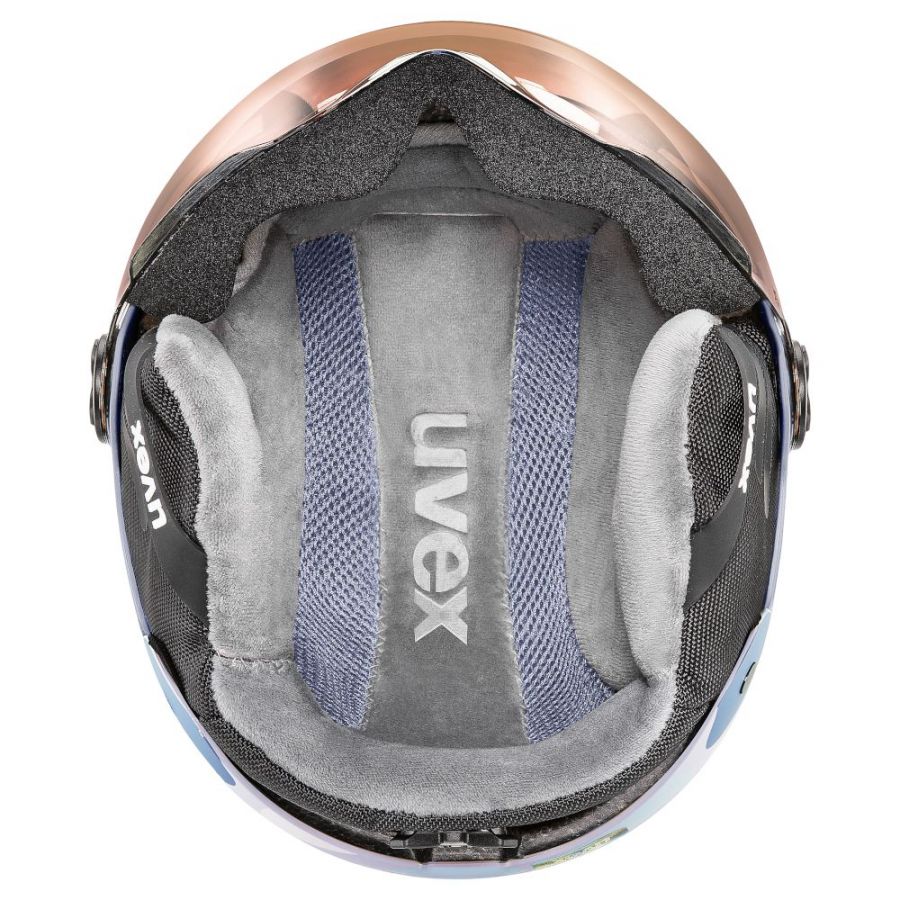 Uvex Rock JR Visor, capacete de esqui com viseira, júnior, lilás