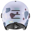 Uvex Rock JR Visor, Skihjelm med Visir, Junior, Cool Lavender Abstract Matt