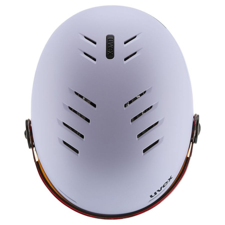 Uvex Rock JR Visor, skihjelm med visir, junior, lilla