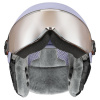 Uvex Rock JR Visor, skihjelm med visir, junior, lilla